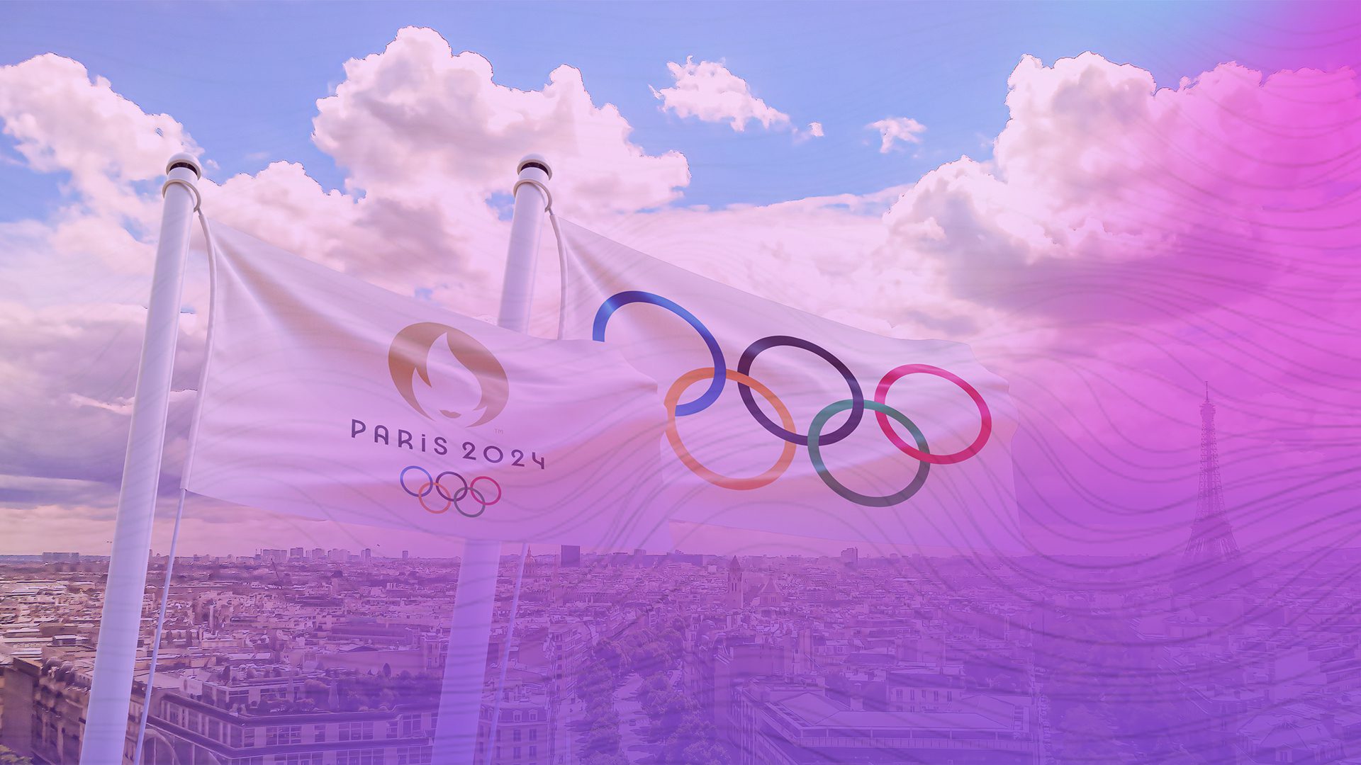 image of olympic flag